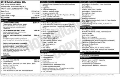 2010 Buick LaCrosse CXL