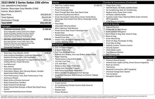 2023 BMW 3 Series 330i xDrive