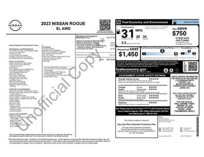 2023 Nissan Rogue SL Leather Package